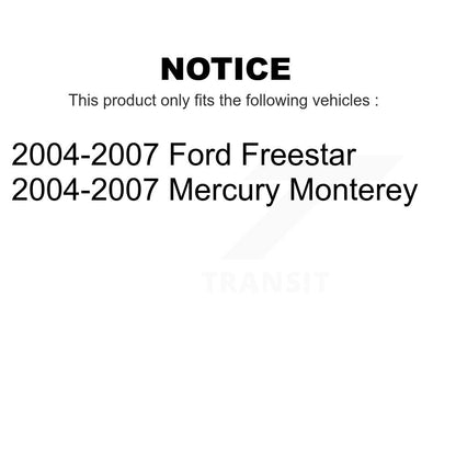 [Avant] Kit de Disque de frein pour 2004-2007 Ford Freestar Mercury Monterey K8-100164