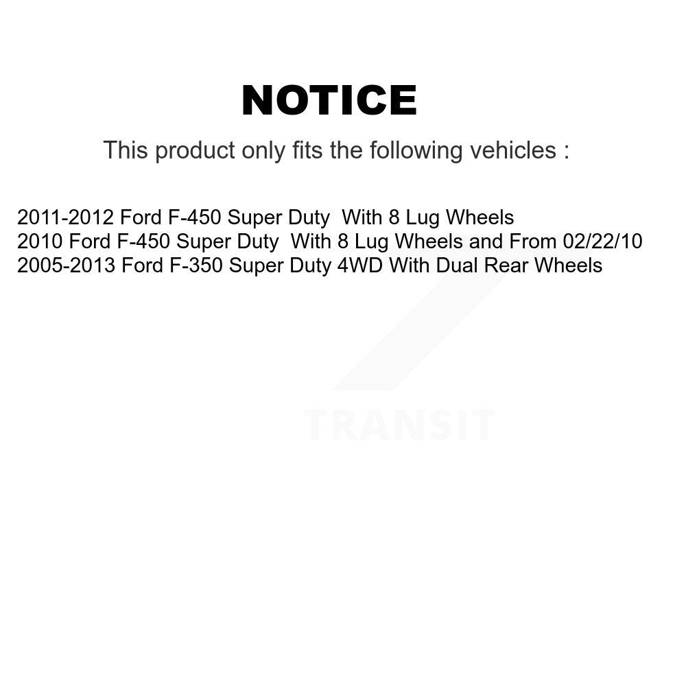 [Avant] Kit de Disque de frein pour Ford F-350 Super Duty F-450 K8-100172