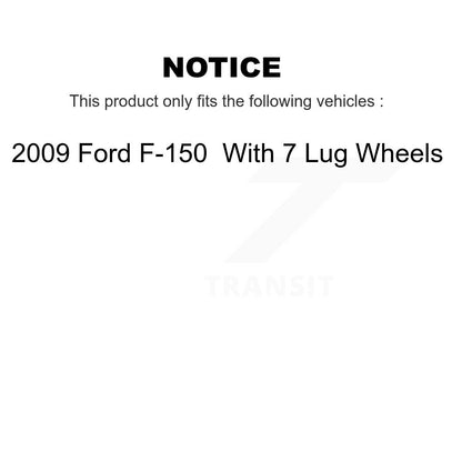 [Avant] Kit de Disque de frein pour 2009 Ford F-150 avec 7 Lug Wheels K8-100182