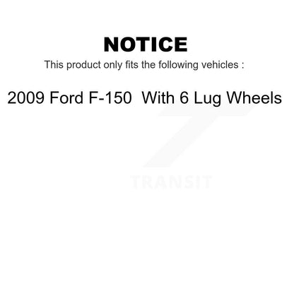 [Avant] Kit de Disque de frein pour 2009 Ford F-150 avec 6 Lug Wheels K8-100183