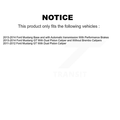 [Avant] Kit de Disque de frein pour Ford Mustang K8-100187