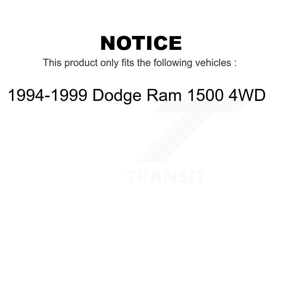 [Avant] Kit de Disque de frein pour 1994-1999 Dodge Ram 1500 4WD K8-100203