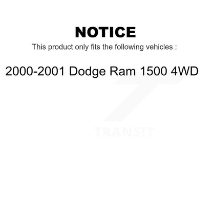 [Avant] Kit de Disque de frein pour 2000-2001 Dodge Ram 1500 4WD K8-100214