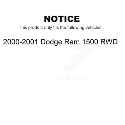 [Avant] Kit de Disque de frein pour 2000-2001 Dodge Ram 1500 RWD K8-100215