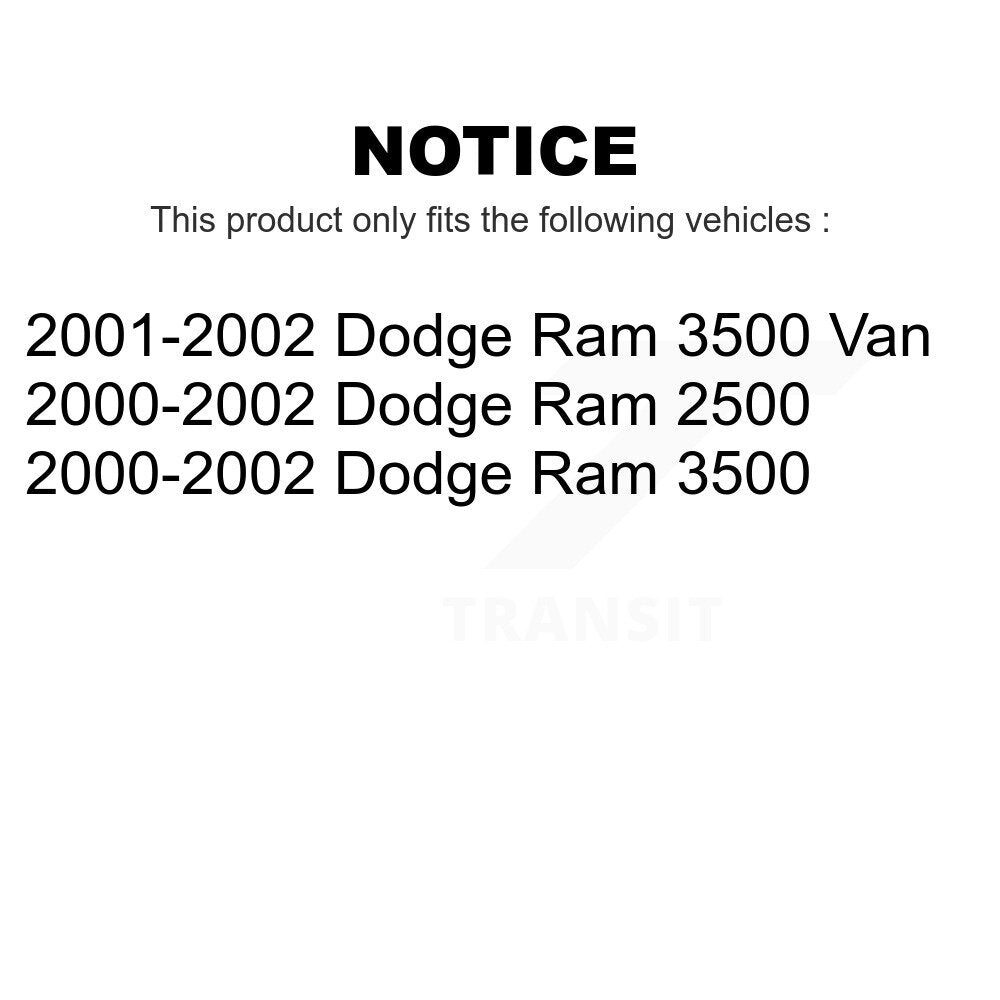 [Avant] Kit de Disque de frein pour Dodge Ram 2500 3500 Van K8-100216