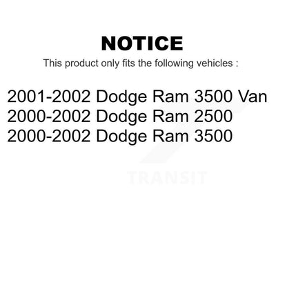 [Avant] Kit de Disque de frein pour Dodge Ram 2500 3500 Van K8-100216