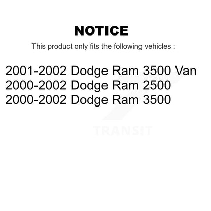 [Avant] Kit de Disque de frein pour Dodge Ram 2500 3500 Van K8-100216