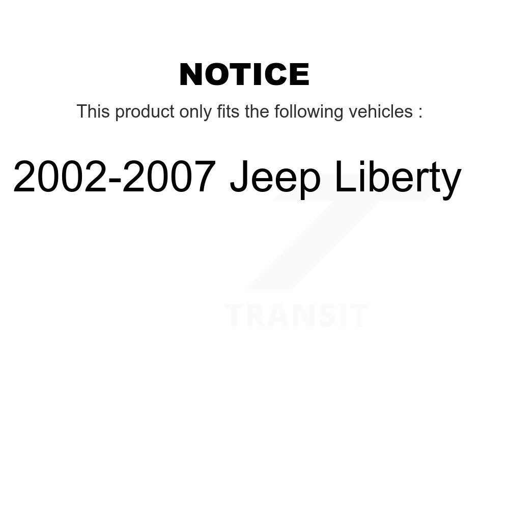 [Avant] Kit de Disque de frein pour 2002-2007 Jeep Liberty K8-100220