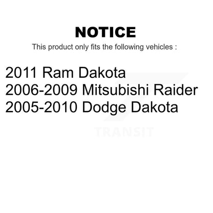 [Avant] Kit de Disque de frein pour Dakota Dodge Mitsubishi Raider Ram K8-100231