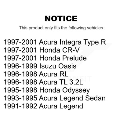 [Avant] Kit de Disque de frein pour Honda CR-V Acura Integra Prelude Odyssey Legend TL RL Isuzu Oasis K8-100256
