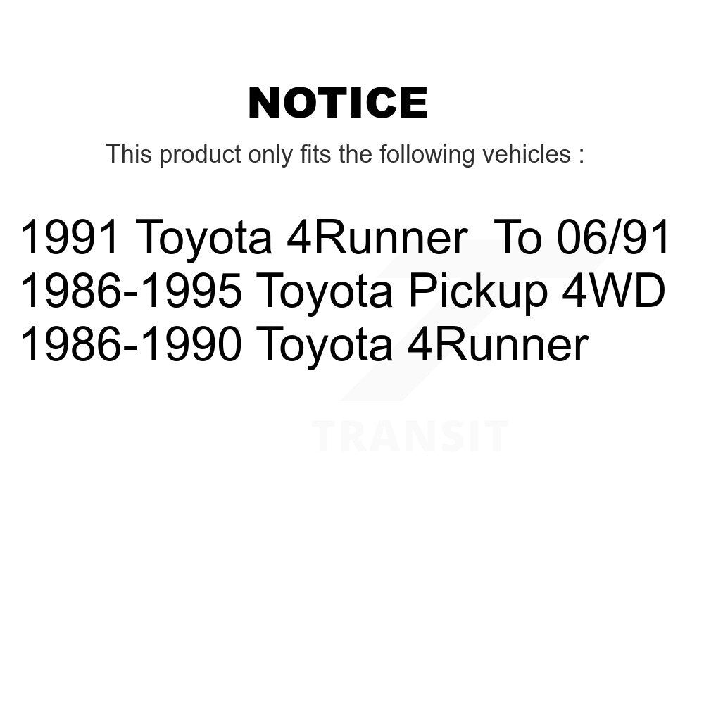[Avant] Kit de Disque de frein pour Toyota Pickup 4Runner K8-100260