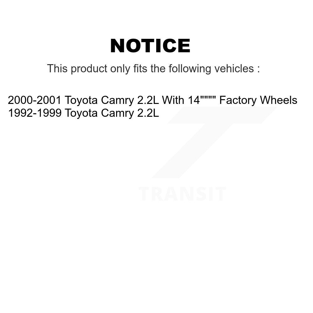 [Avant] Kit de Disque de frein pour Toyota Camry 2.2L K8-100274