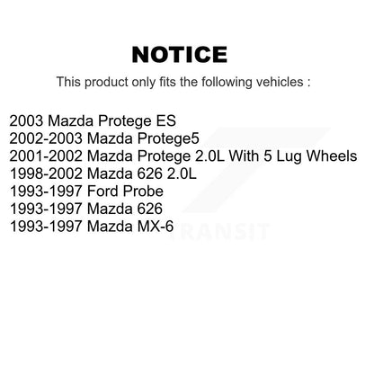 [Avant] Kit de Disque de frein pour Mazda 626 Protege Protege5 Ford Probe MX-6 K8-100275