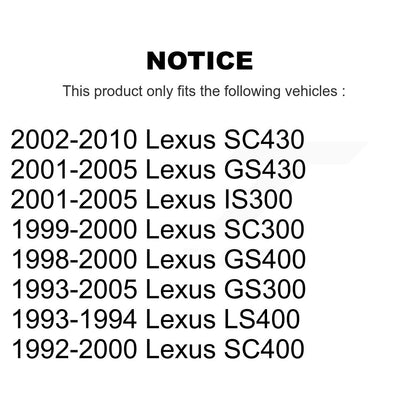 [Avant] Kit de Disque de frein pour Lexus GS300 SC430 IS300 SC400 GS400 GS430 LS400 SC300 K8-100281