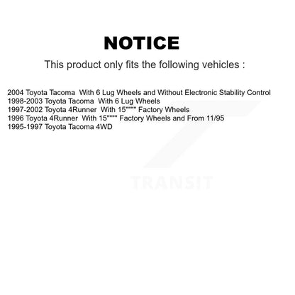 [Avant] Kit de Disque de frein pour Toyota Tacoma 4Runner K8-100286