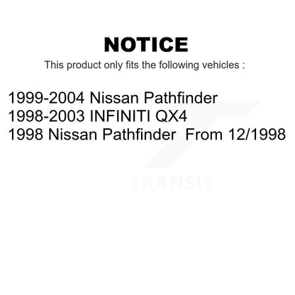 [Avant] Kit de Disque de frein pour Nissan Pathfinder INFINITI QX4 K8-100297