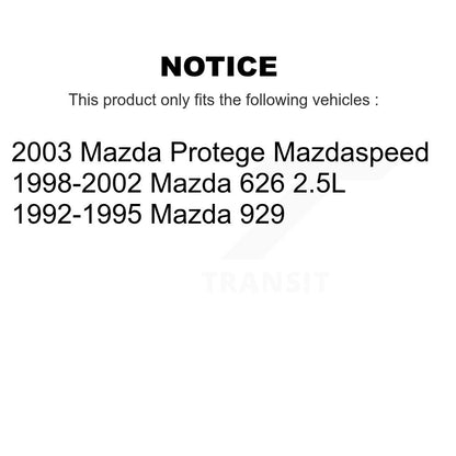 [Avant] Kit de Disque de frein pour Mazda 626 Protege 929 K8-100306