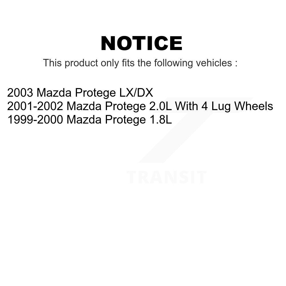 [Avant] Kit de Disque de frein pour Mazda Protege K8-100311