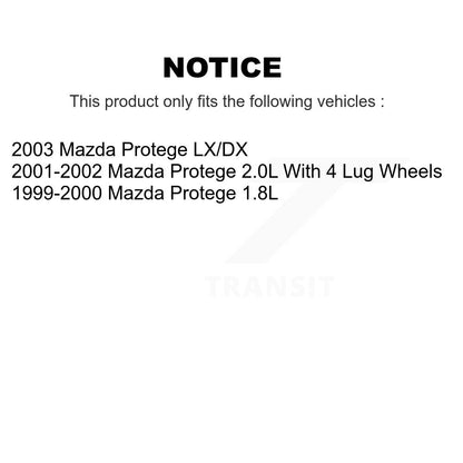 [Avant] Kit de Disque de frein pour Mazda Protege K8-100311