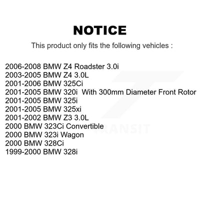 [Avant] Kit de Disque de frein pour BMW 325i 325Ci Z4 325xi Z3 323i 328i 323Ci 328Ci 320i K8-100327