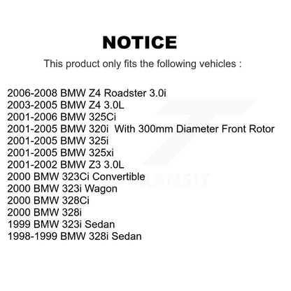 [Avant] Kit de Disque de frein pour BMW 325i 325Ci Z4 325xi Z3 323i 328i 323Ci 328Ci 320i K8-100327