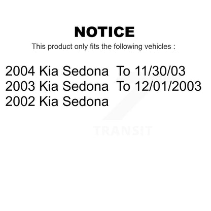 [Avant] Kit de Disque de frein pour Kia Sedona K8-100341