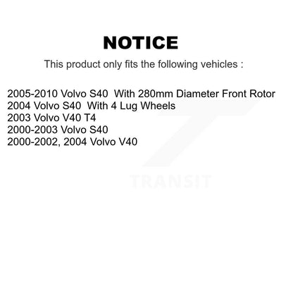 [Avant] Kit de Disque de frein pour Volvo S40 V40 K8-100343