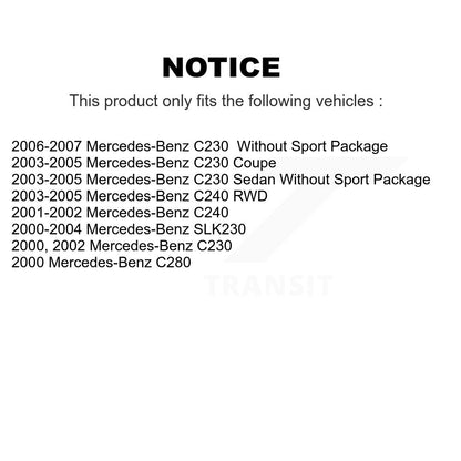 [Avant] Kit de Disque de frein pour Mercedes-Benz C230 C240 SLK230 C280 K8-100350