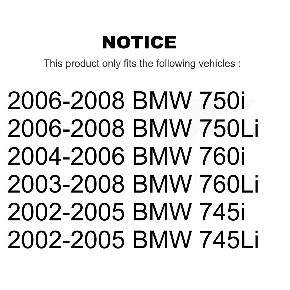 [Avant] Kit de Disque de frein pour BMW 750Li 745Li 750i 745i 760Li 760i K8-100354