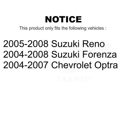 [Avant] Kit de Disque de frein pour Suzuki Forenza Reno Chevrolet Optra K8-100395