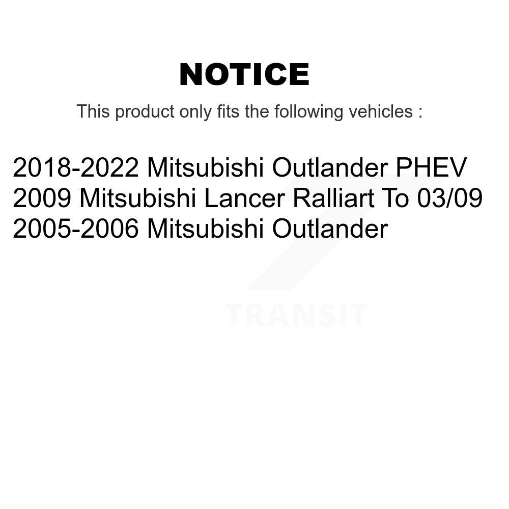 [Avant] Kit de Disque de frein pour Mitsubishi Lancer Outlander PHEV K8-100399