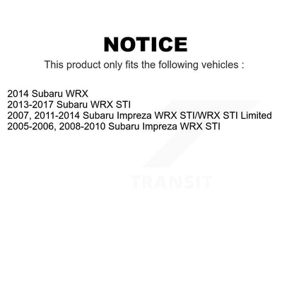 [Avant] Kit de Disque de frein pour Subaru Impreza WRX STI K8-100401