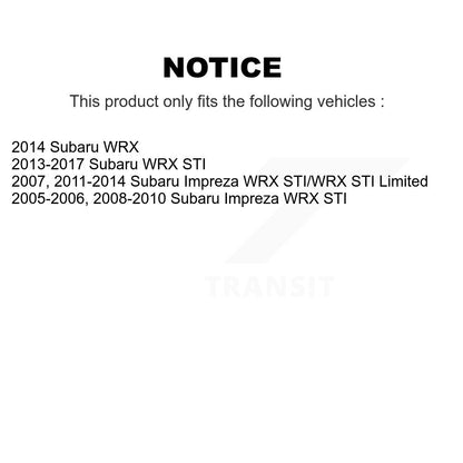 [Avant] Kit de Disque de frein pour Subaru Impreza WRX STI K8-100401