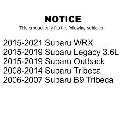 [Avant] Kit de Disque de frein pour Subaru Outback Legacy WRX Tribeca B9 K8-100406