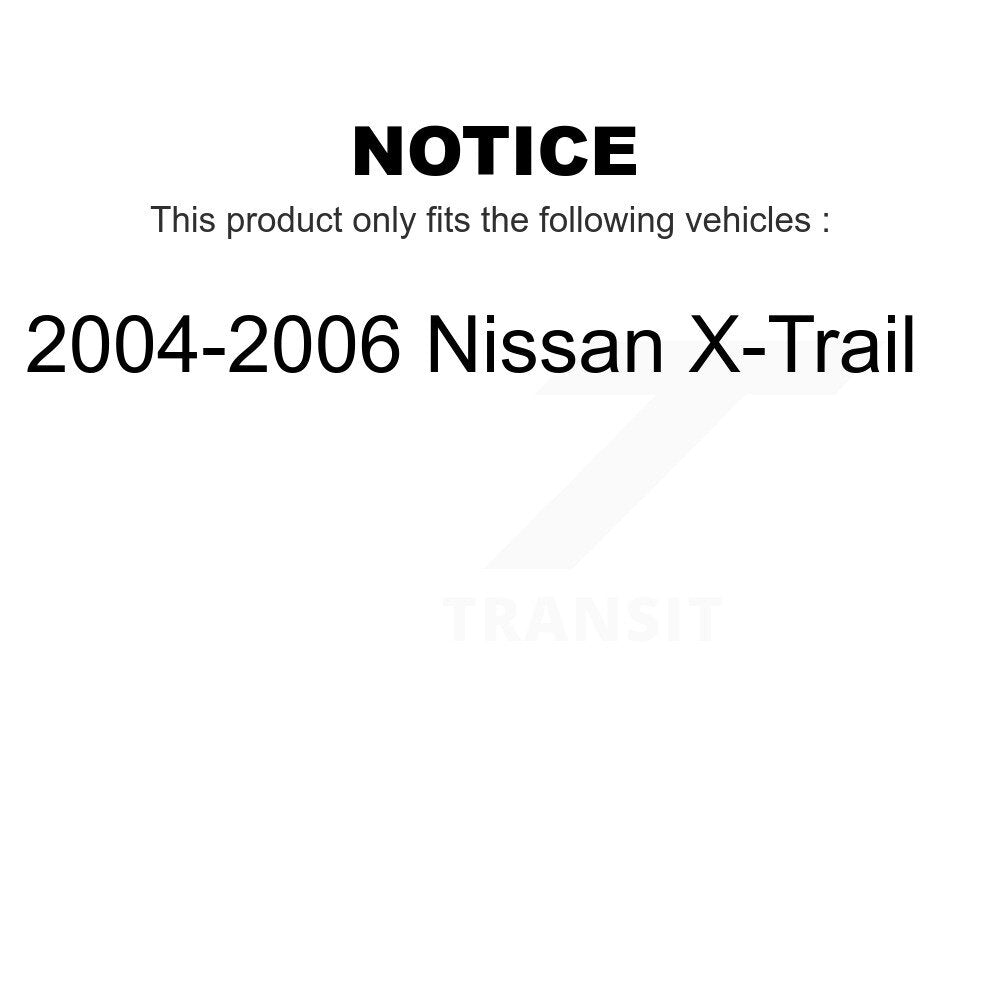 [Avant] Kit de Disque de frein pour 2004-2006 Nissan X-Trail K8-100409