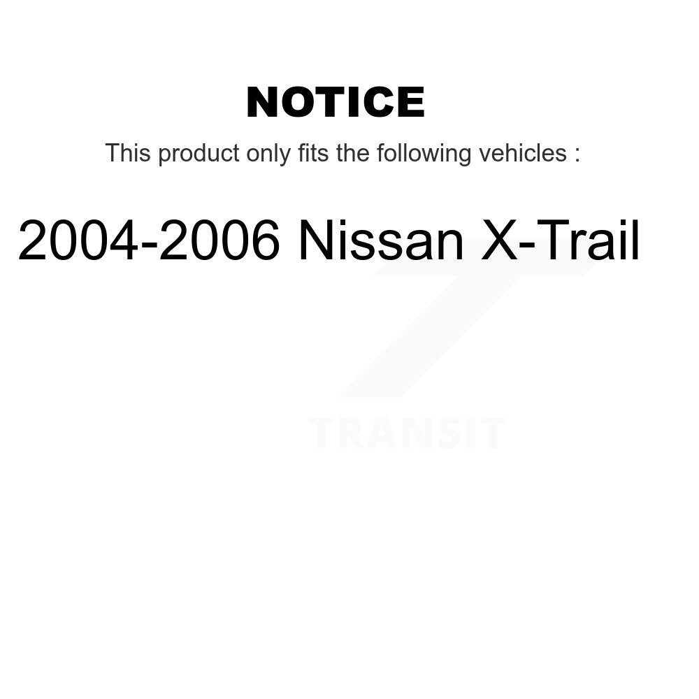 [Avant] Kit de Disque de frein pour 2004-2006 Nissan X-Trail K8-100409