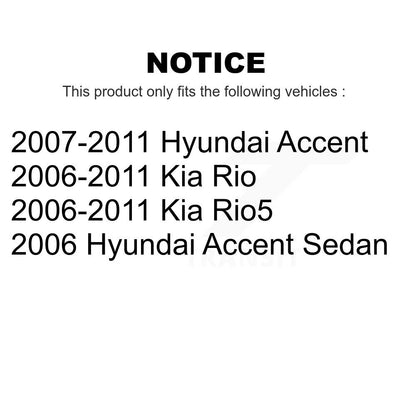 [Avant] Kit de Disque de frein pour Hyundai Accent Kia Rio Rio5 K8-100416
