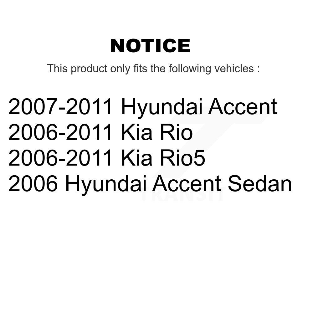 [Avant] Kit de Disque de frein pour Hyundai Accent Kia Rio Rio5 K8-100416