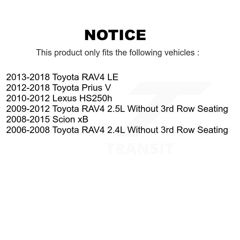 [Avant] Kit de Disque de frein pour Toyota RAV4 Scion xB Prius V Lexus HS250h K8-100428