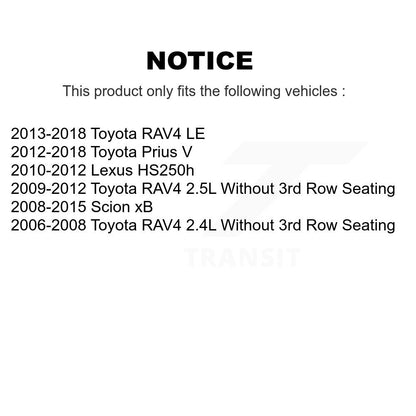 [Avant] Kit de Disque de frein pour Toyota RAV4 Scion xB Prius V Lexus HS250h K8-100428