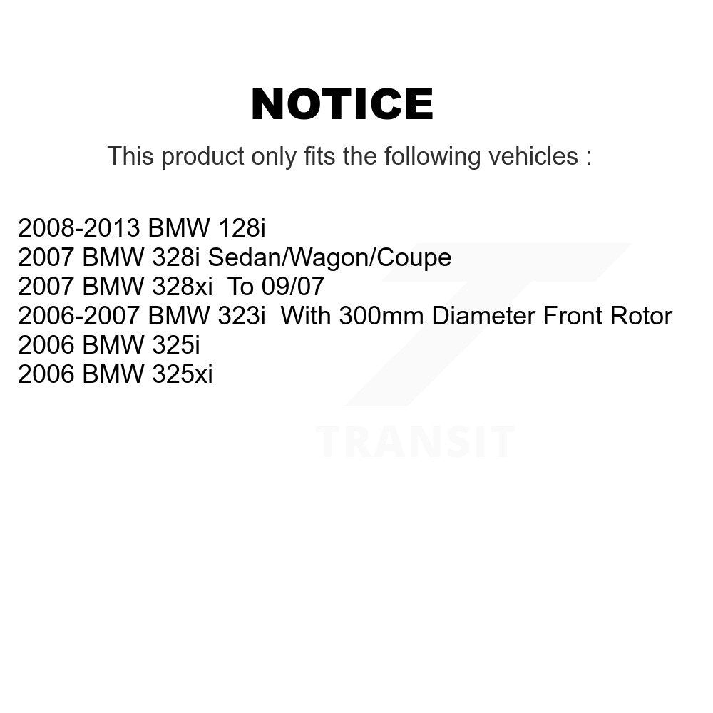 [Avant] Kit de Disque de frein pour BMW 328i 325i 128i 328xi 325xi 323i K8-100429