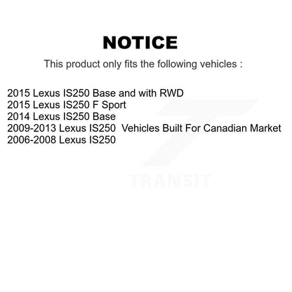[Avant] Kit de Disque de frein pour Lexus IS250 K8-100431