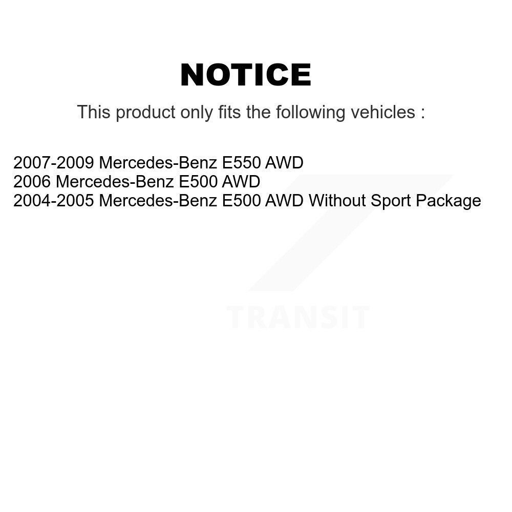 [Avant] Kit de Disque de frein pour Mercedes-Benz E500 E550 AWD K8-100437