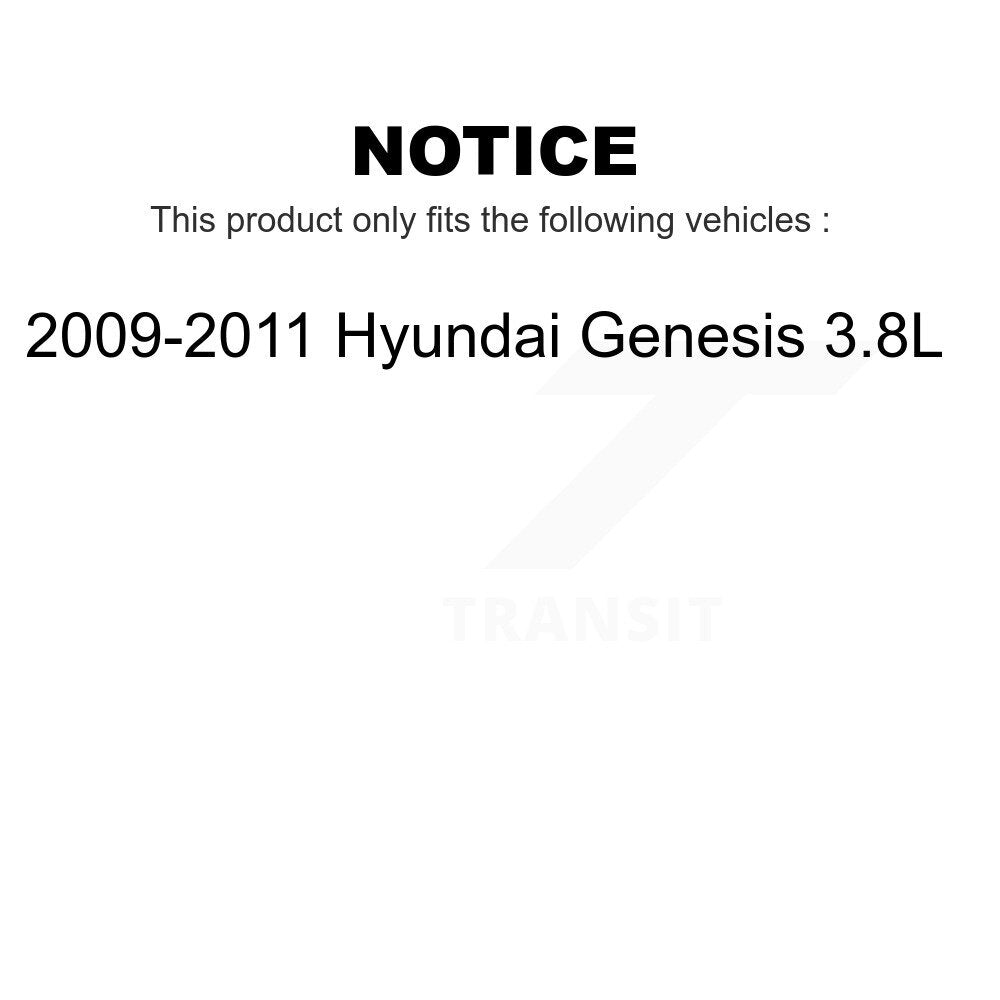 [Avant] Kit de Disque de frein pour 2009-2011 Hyundai Genesis 3.8L K8-100487