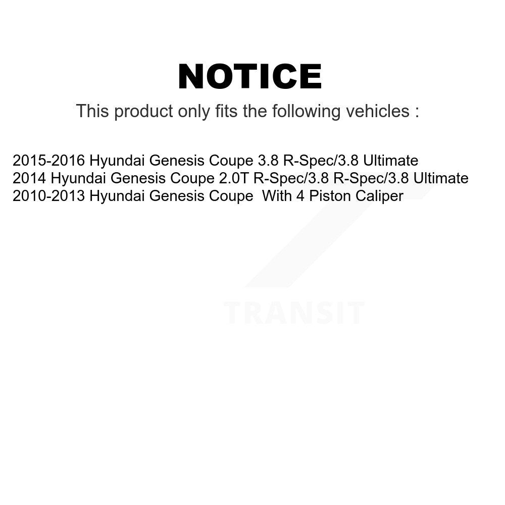 [Avant] Kit de Disque de frein pour Hyundai Genesis Coupe K8-100497