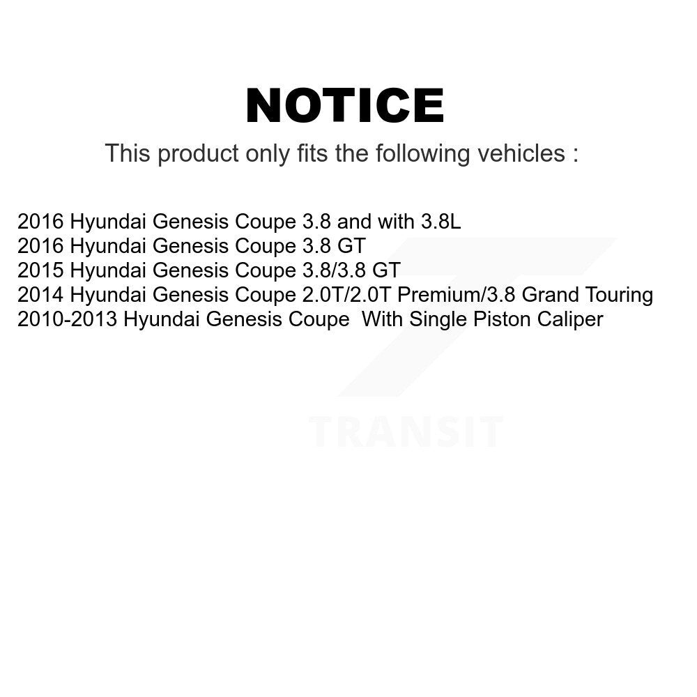 [Avant] Kit de Disque de frein pour Hyundai Genesis Coupe K8-100498