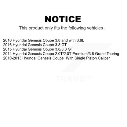 [Avant] Kit de Disque de frein pour Hyundai Genesis Coupe K8-100498