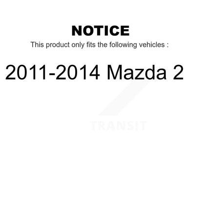 [Avant] Kit de Disque de frein pour 2011-2014 Mazda 2 K8-100507