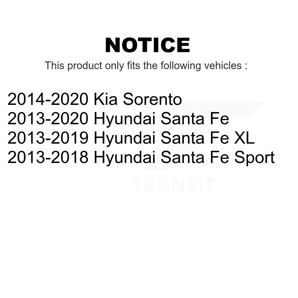 [Avant] Kit de Disque de frein pour Hyundai Kia Sorento Santa Fe Sport XL K8-100530