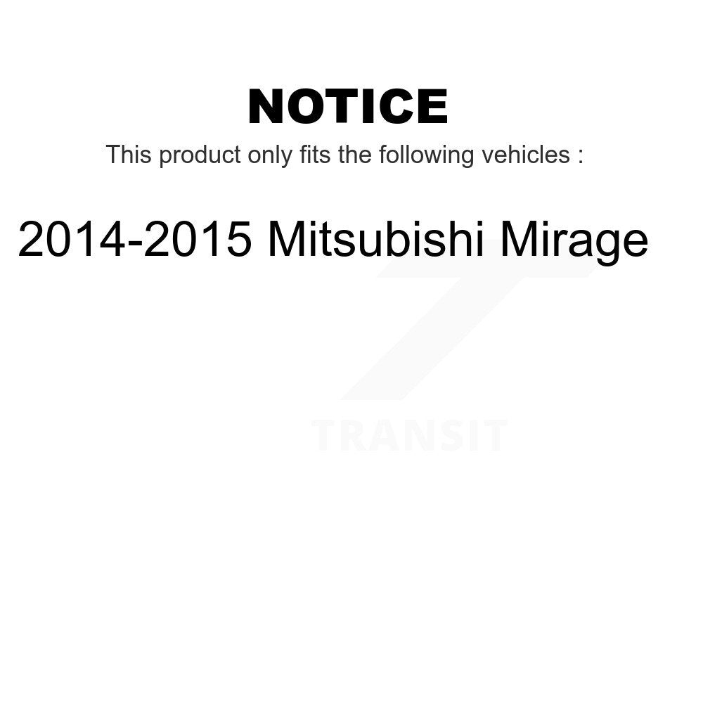 [Avant] Kit de Disque de frein pour 2014-2015 Mitsubishi Mirage K8-100541